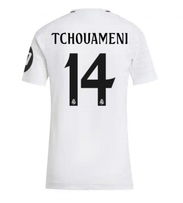 Real Madrid Aurelien Tchouameni #14 Primera Equipación Mujer 2024-25 Manga Corta